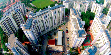 Over 800 ABB solar inverters power common facilities at 400 public housing flats island-wide with solar energy, supporting the growth of solar energy adoption in Singapore