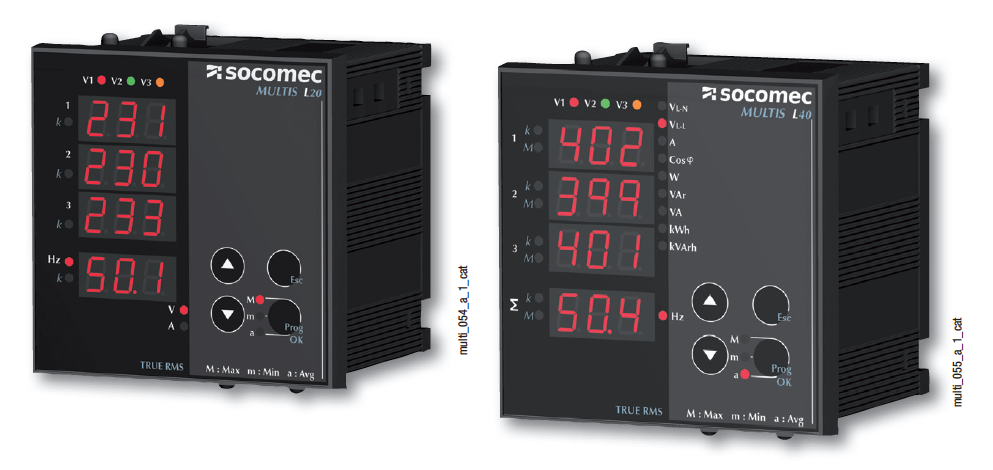 Socomec Multis L20 / L40 Measurement Devices