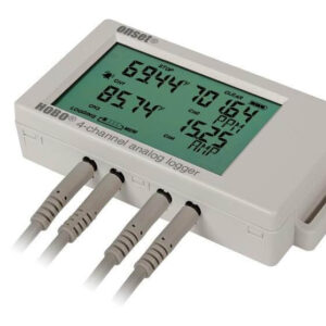 The HOBO UX120-006M Analog Data Logger is a high-performance, LCD display data logger for building performance monitoring applications