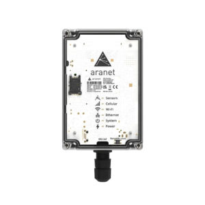 An outdoor environmental monitoring solution that acts as a gateway, data storage and web server