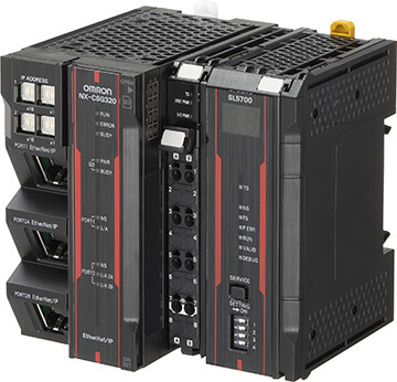 The Omron NX Series Safety Network Controller is the world’s first to support two industrial safety networks – CIP Safety and Safety over EtherCAT (FSoE), a protocol favoured for its high-speed response. The controller is optimized to support applications in industries like automotive manufacturing and food factories where a wide variety of products are produced and production lines are frequently modified.