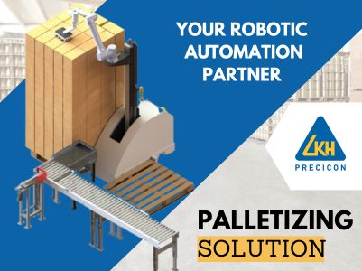 Palletizing is a tertiary process occurring immediately prior to warehousing and final shipping in the overall process. Steer clear of monotonous manual tasks and improve your employees' well-being now