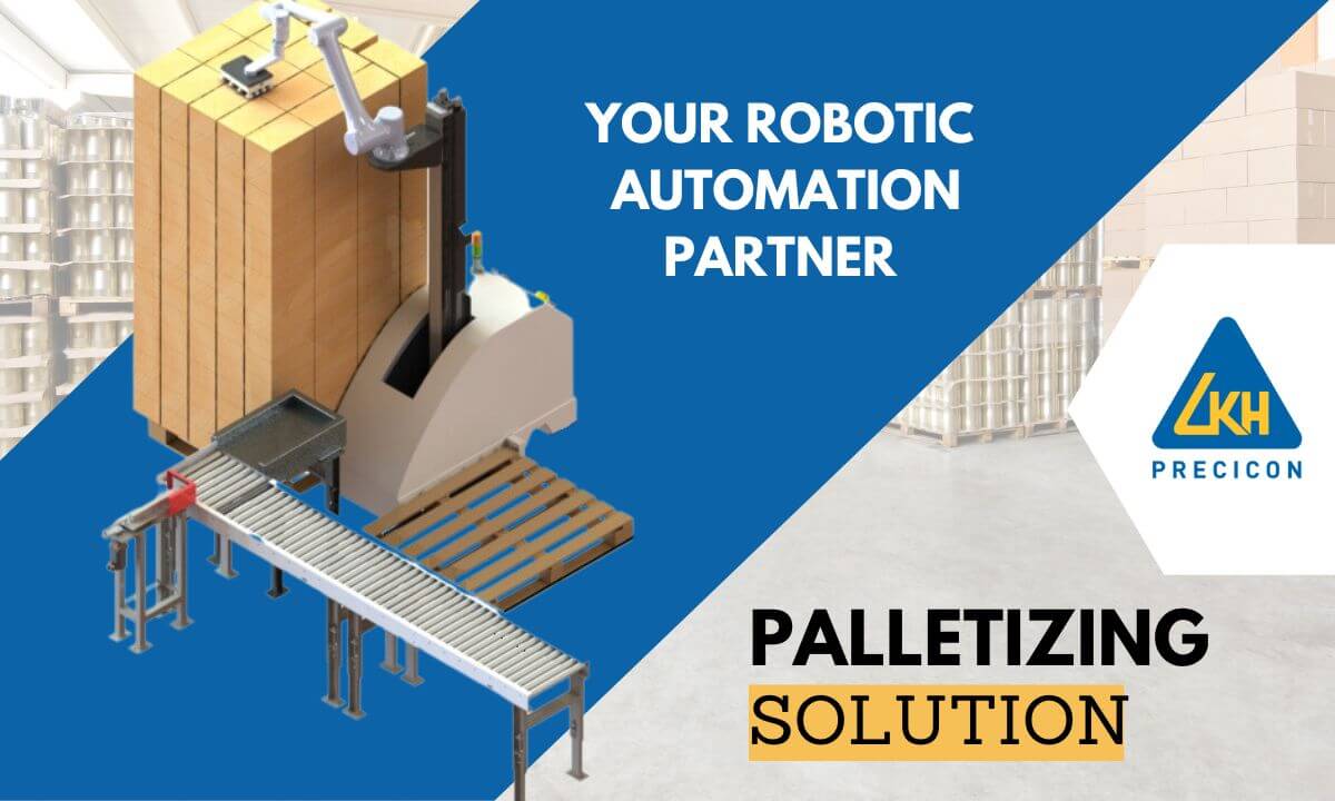 Palletizing is a tertiary process occurring immediately prior to warehousing and final shipping in the overall process. Steer clear of monotonous manual tasks and improve your employees' well-being now