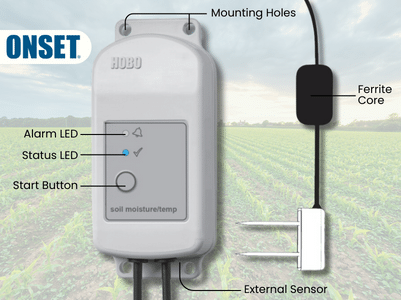 HOBO MX Soil Moisture and Temperature Data Logger